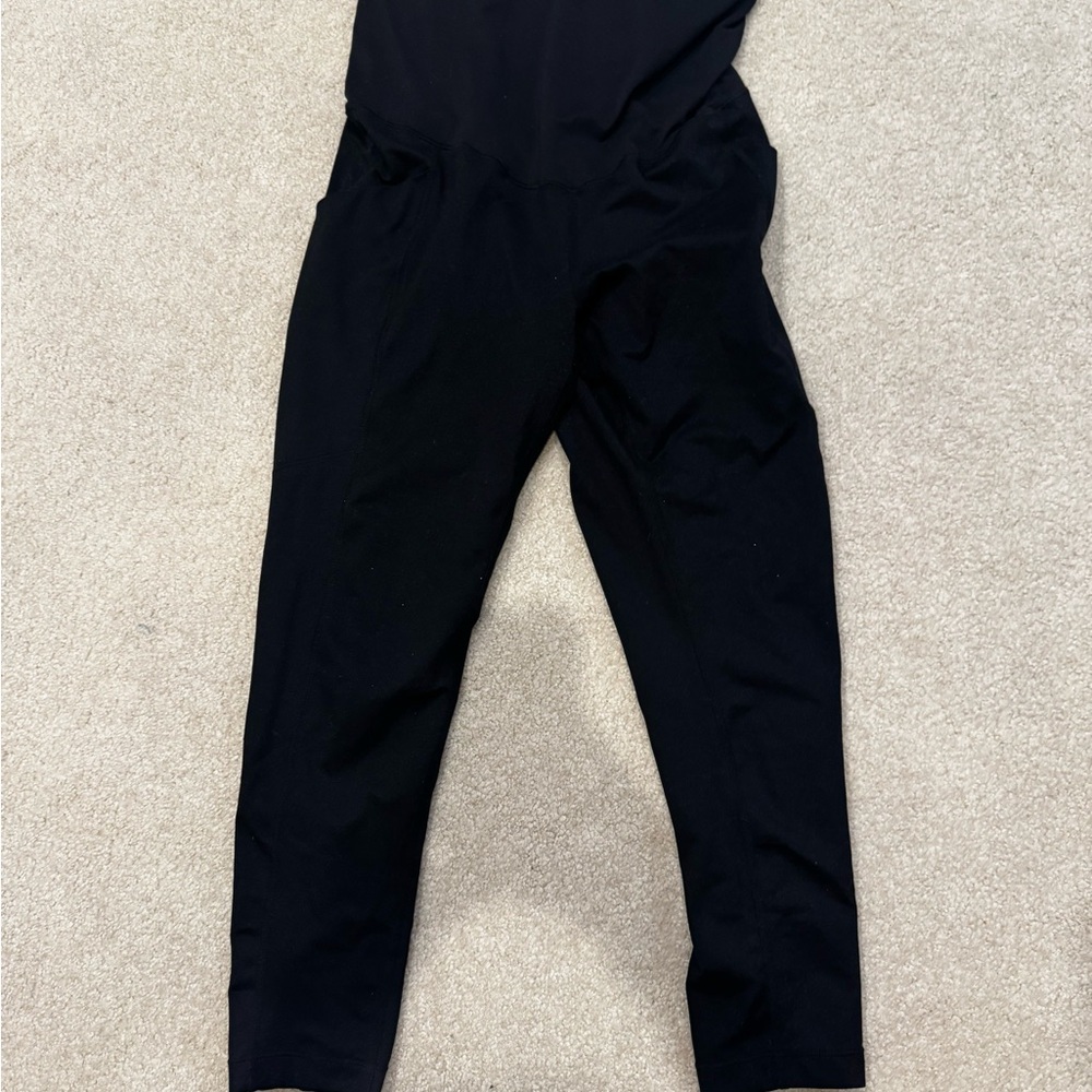 Black maternity leggings
